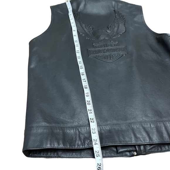 HARLEY-DAVIDSON MEN’S GENUINE LEATHER VEST | BLACK | SZ S | NWT - Picture 10 of 15